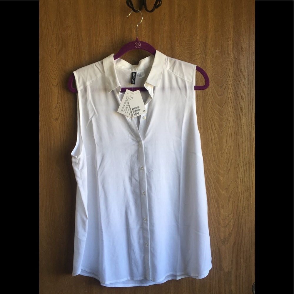 Brand new button down white shirt size 12 from H&M